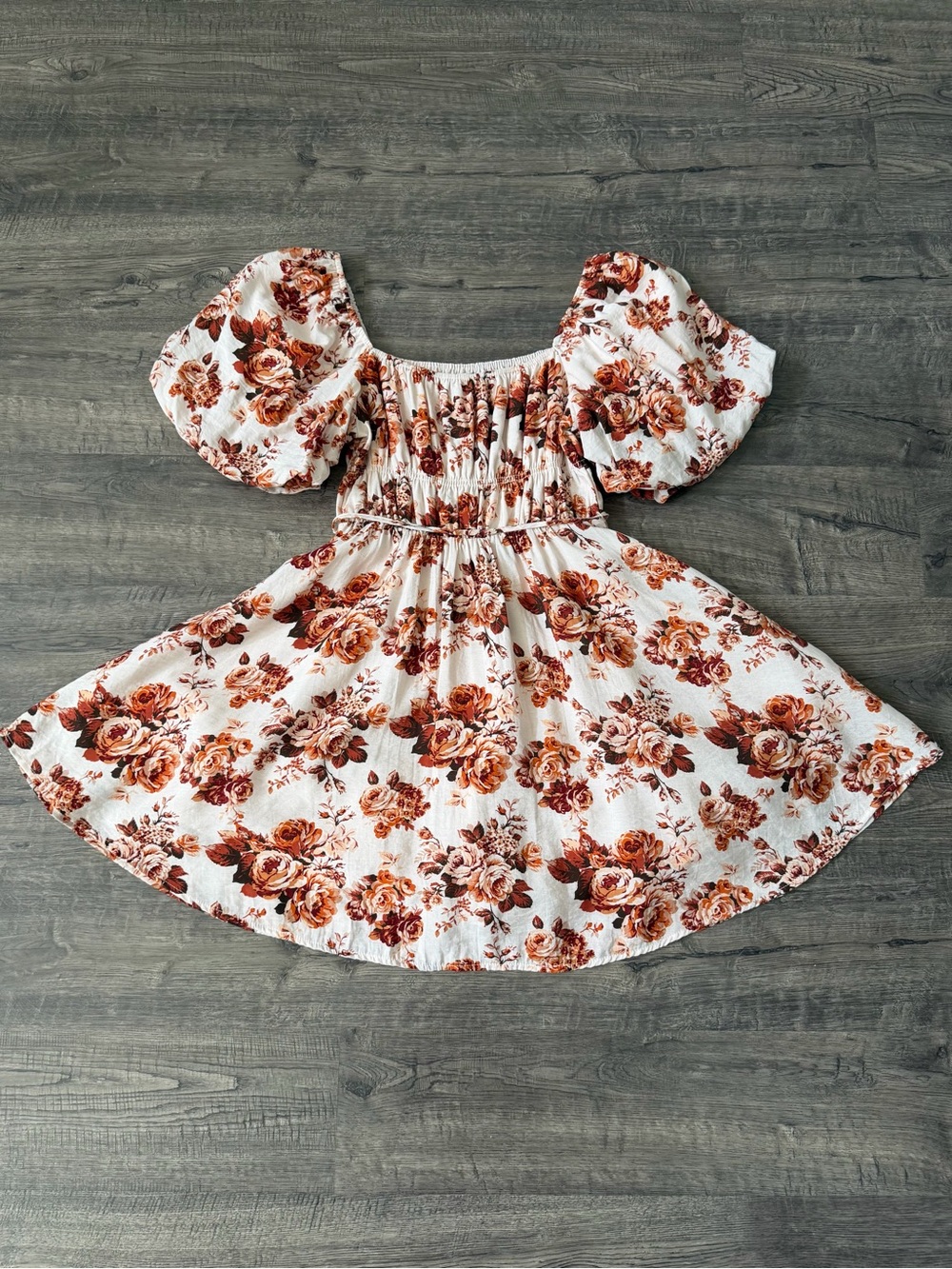Altar'd State MINLYN Floral Puff Sleeve Mini Dress Size S Cottagecore Coquette - Picture 8 of 13